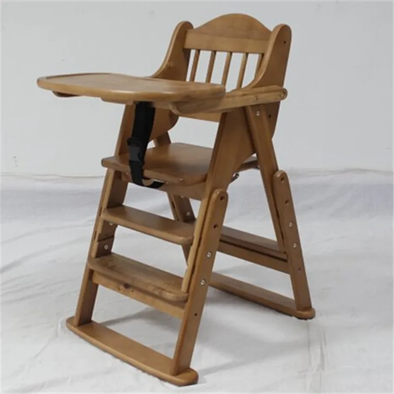 folding wooden high chair