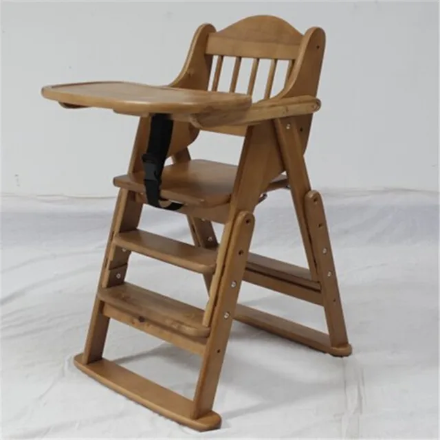 Folding Wooden Baby Highchair High Chair Reclining Booster Seat Folding Wooden Baby Highchair High Chair Reclining Booster Seat Recliner Foldable