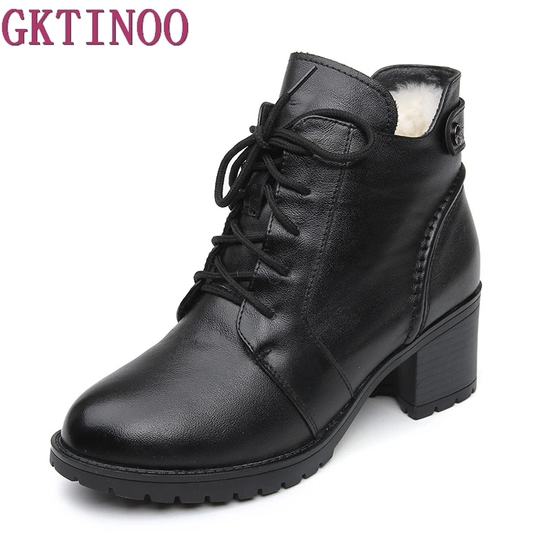 Comfortable Soft Genuine Leather Winter Boots 2017 Fashion