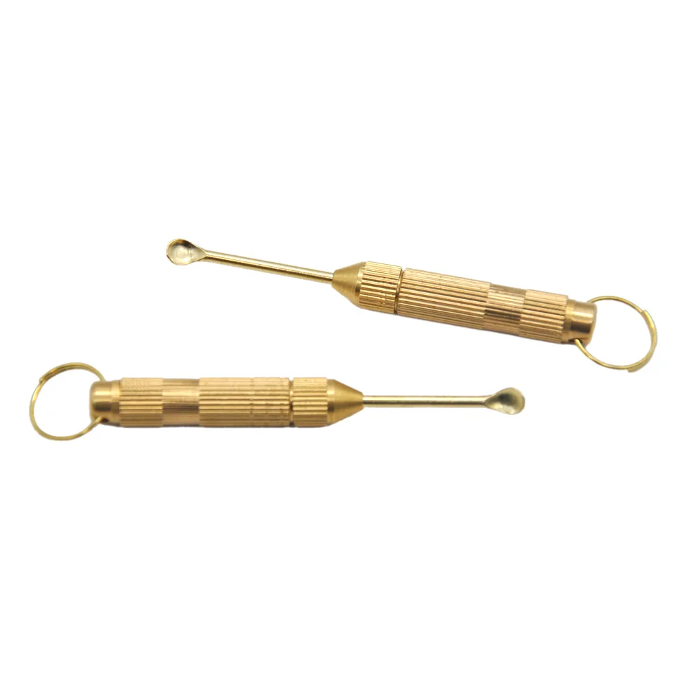 

Multifunction Golden Metal Spoon Use For Sniffer Snorter HOOVER Snuff Snorter. Powder Spoon Smoking Accessories