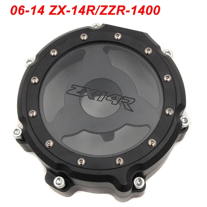 

For 06-14 Kawasaki ZX14R ZX 14R ZZR 1400 Engine Stator Crank Case Cover Engine Guard Protection Side Shield Protector 2006-2014