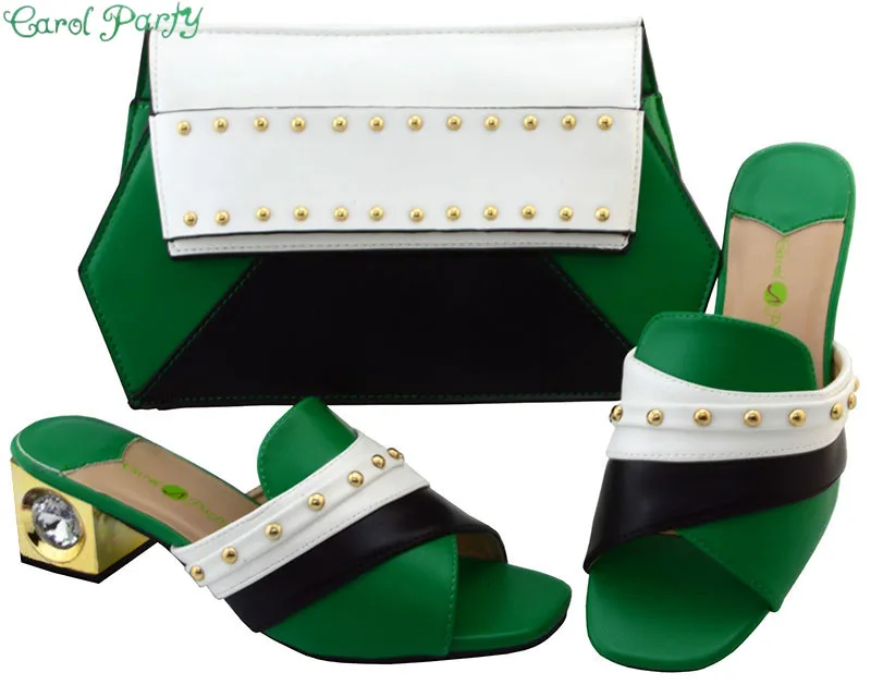 Italian Design Ladies Shoe and Bag Set Mathing Shoes and Bags for