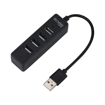 

USB2.0 Hub Slim Size Design US2.0 High Speed 4-Port 480Mbps Hub With LED Indication USB 2.0 Hub for Computer Mobile phone 429#2