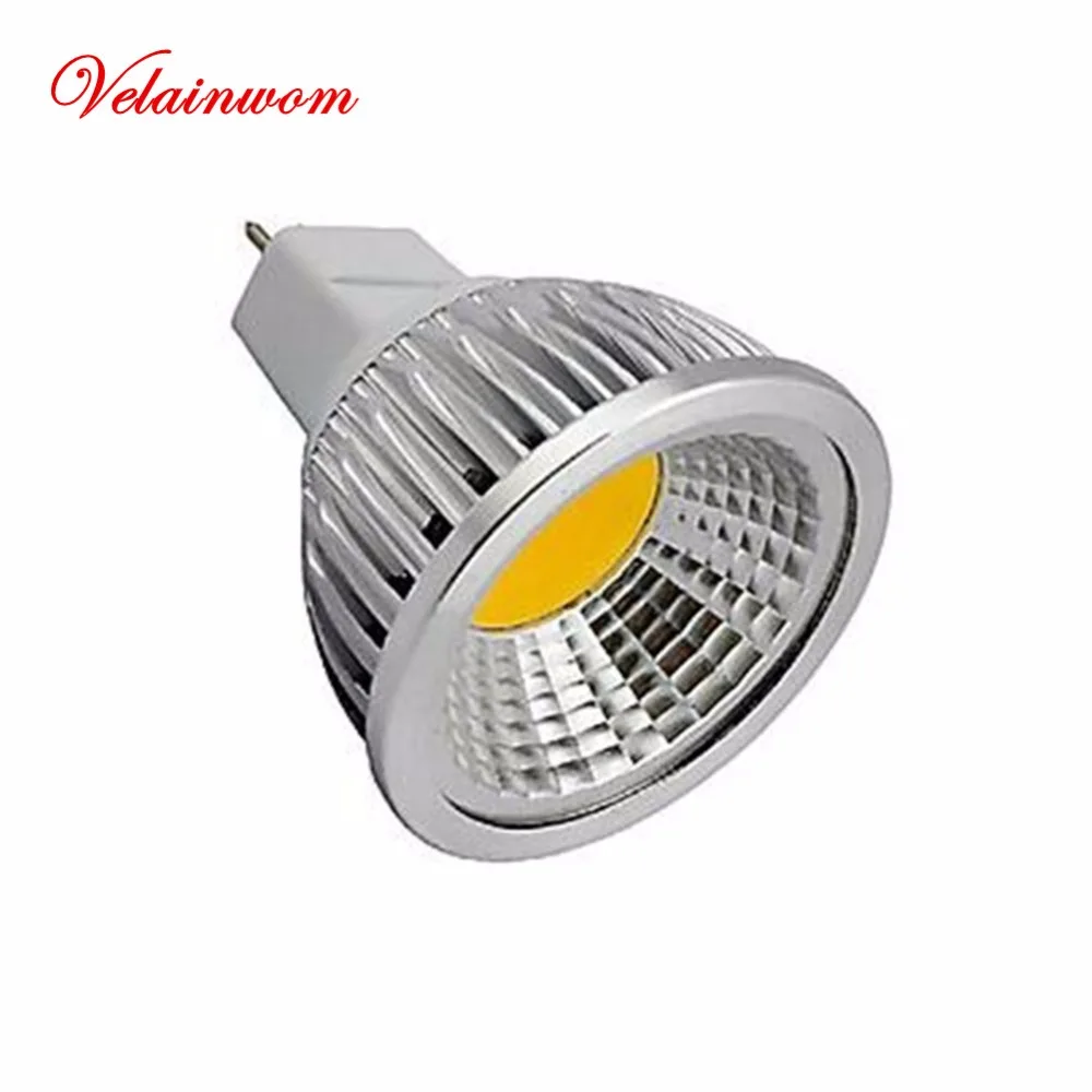 MR16 전구 12V 6W 9W 12W COB LED 스포트라이트, 웜 화이트/쿨 화이트 슈퍼 브라이트 LED 램프|mr16 ...