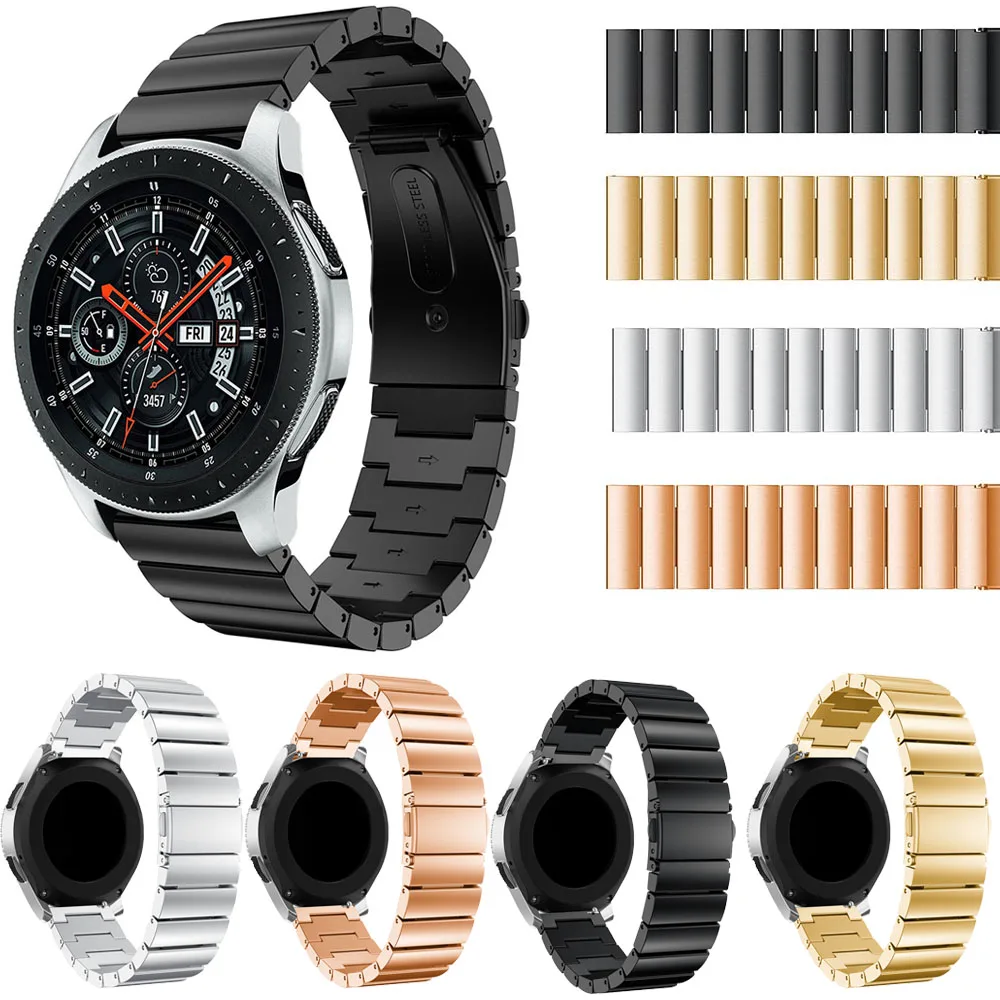 22mm Watch Strap Stainless Steel For Samsung Galaxy Watch 46mm Metal