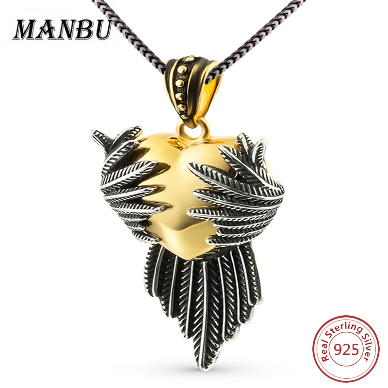 925 Sterling Silver Colar Love Heart Pendant Necklace For Women Trendy Jewelry Angel Pendant & Necklace Choker Chain Women Gift 925 Sterling Silver Colar Love Heart Pendant Necklace For Women Trendy Jewelry Angel Pendant & Necklace Choker Chain Women Gift