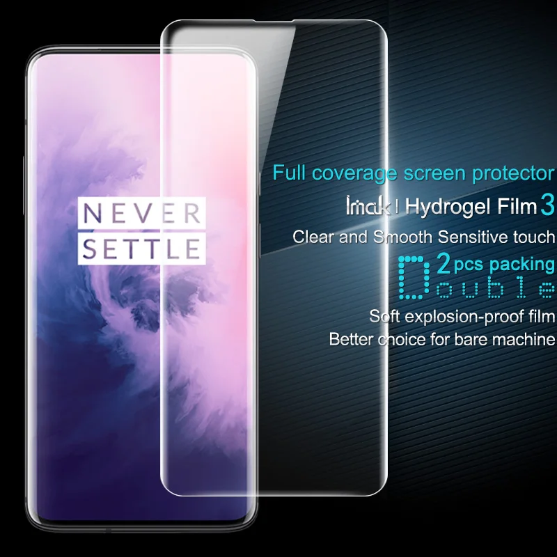 OnePlus 7 Pro защита для экрана IMAK Hydrogel III Передняя и задняя 0 15 мм мягкая защитная