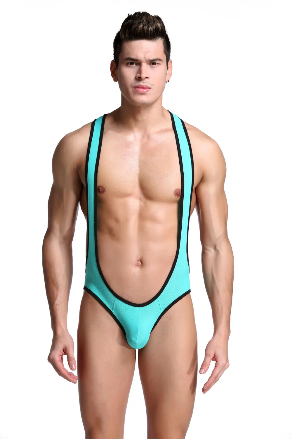 Quality Sexy Mens Bodysuit Onesie Gay Erotic Lingerie Underwear Mens Thong ...