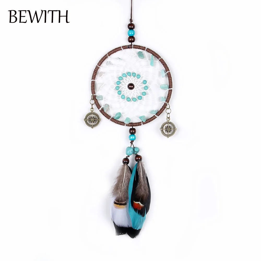 

Green Color Dreamcatcher Indian Dreamcatchers with Natural Materials Gifts Wind Chimes & Home Hanging Decorations BW001085