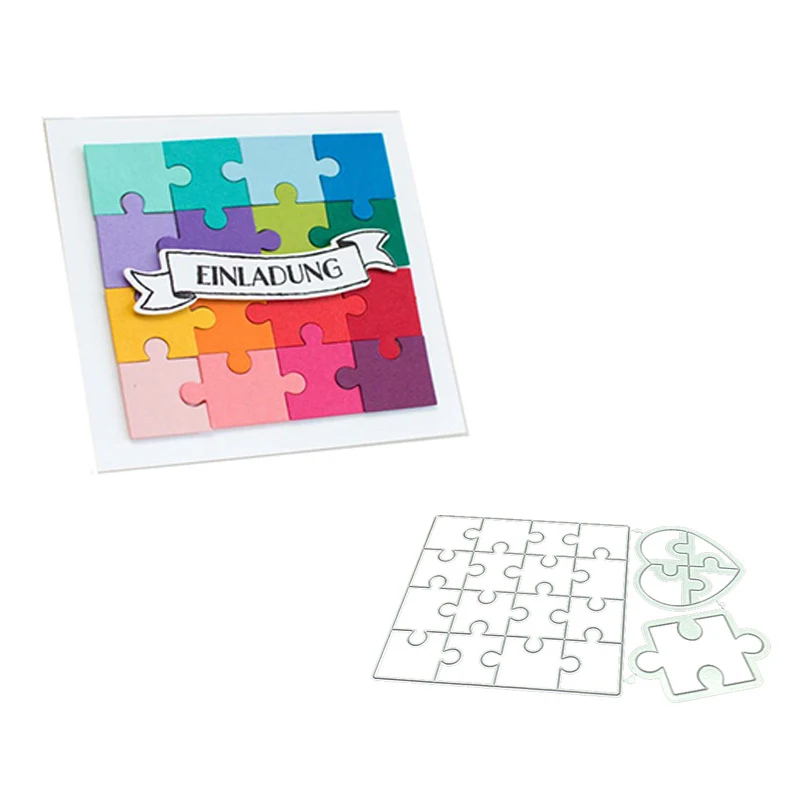 

JC Rubber Stamps and Cutting Dies for Scrapbooking Stencil Fun Puzzle Craft Cut Die Handmade Album Paper Card Making Decor Dies