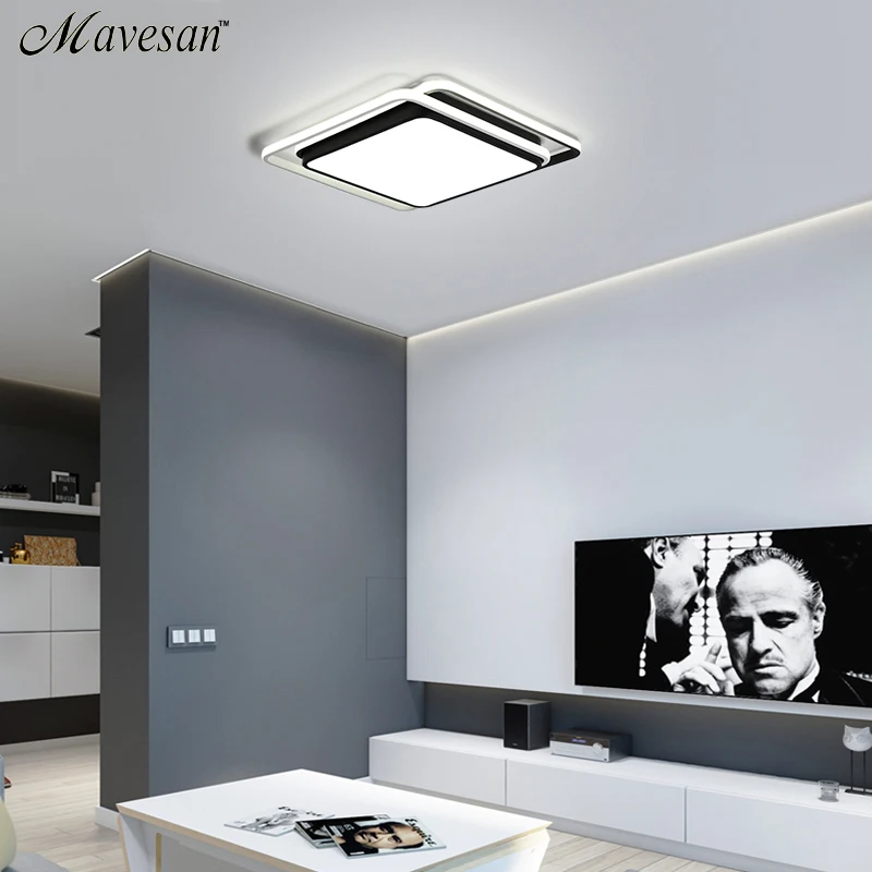  Modern Ceiling Lights Lamp Ceiling Black White Lampshade high quality Ceiling lamp for living room  - 32902283730