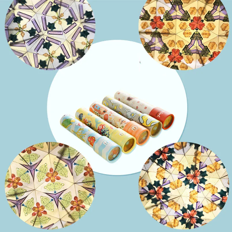 1PC Cartoon Magic Rotating Kaleidoscope Montessori Toy Children'S Educational Classic Toys Christmas Gifts Brinquedos Juguetes