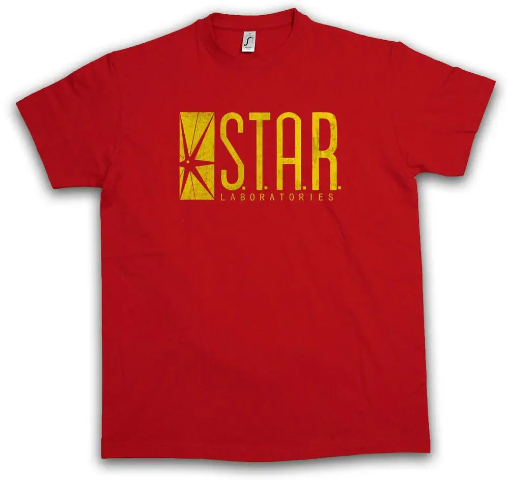 S.T.A.R. Лаборатория логотип Футболка-ТВ Ротер Знак Серия Blitz флэш T-Shirt2019 Новая
