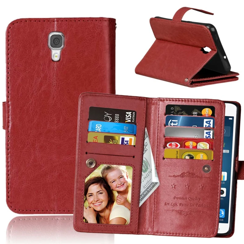 

Luxury 9 Card Slots Wallet Phone Case for LG X Screen K500N / X View K500DS Magnetic Flip Leather Cover Stand Coque Fundas Capa