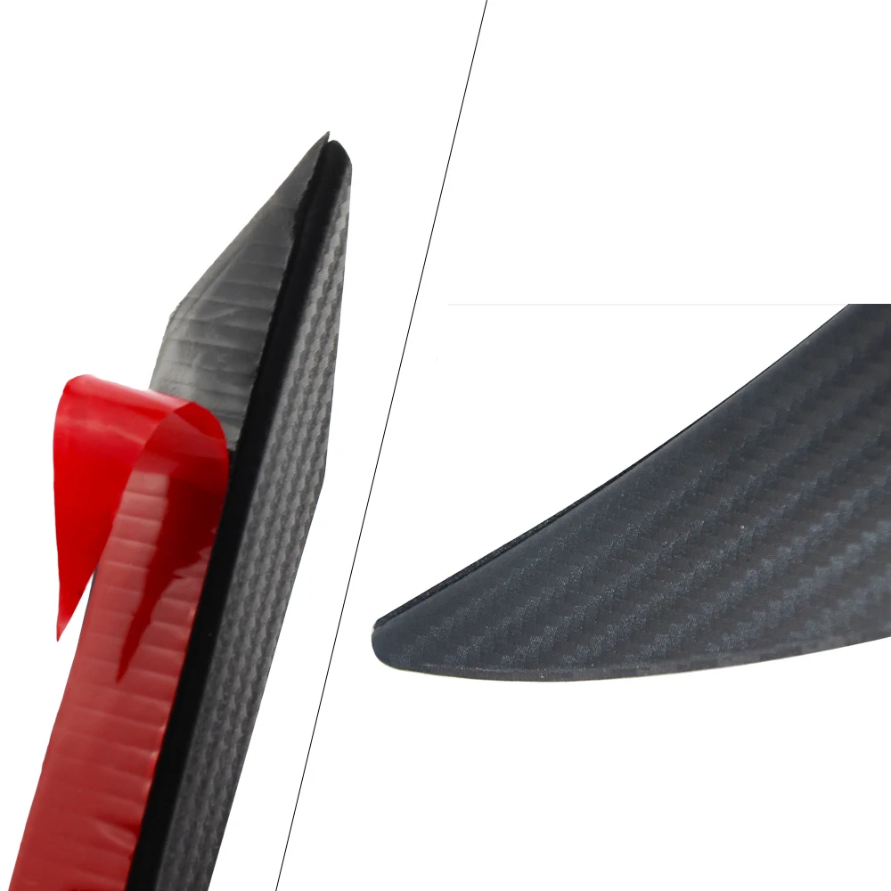 PQY-6 unids/set Universal Fit parachoques delantero difusor de labios aletas cuerpo Spoiler Canards Valence Barn coche Tuning Canard