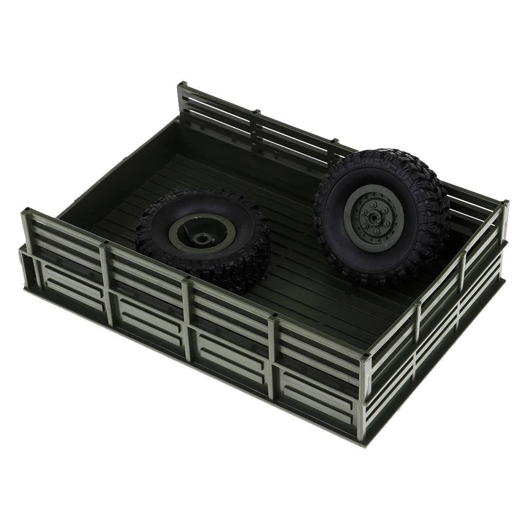 Upgrade Trailer Military RC Car DIY Parts Set for WPL B1 B14 B16 B24 1/16 4WD Buggy Monster Truck Assemble Crawler