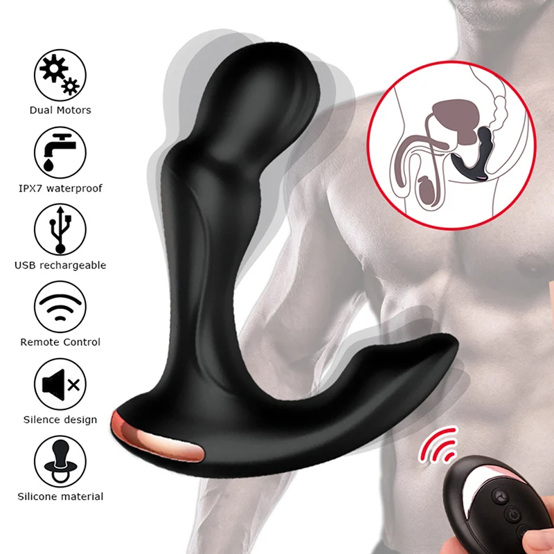 Omysky 10 velocidades de vibración juguete sexual Anal masajeador de próstata para hombre con carga
