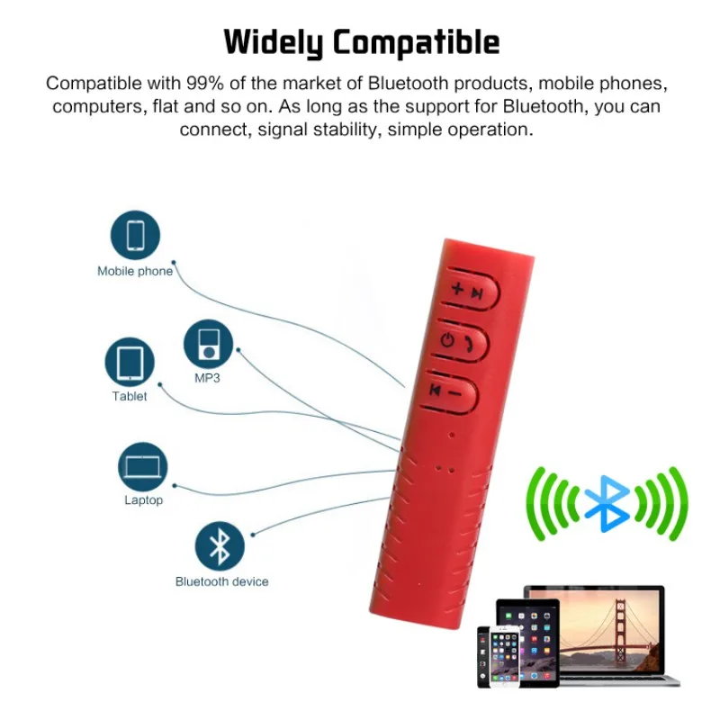 Мини беспроводной Bluetooth приемник 3,5 мм разъем Bluetooth 4,1 аудио музыкальный адаптер приемников автомобиля Aux кабель для динамиков наушников