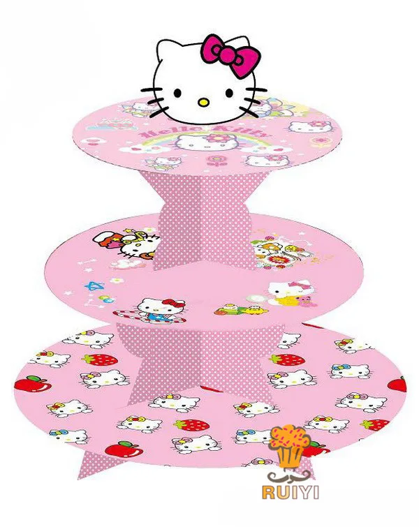 Hello kitty cupcake stand cupcake holder girl kids birthday party