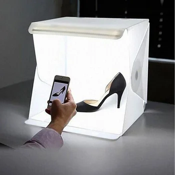 

Portable Photo Studio Lighting Mini Box Photography Backdrop LED Light Room Tent