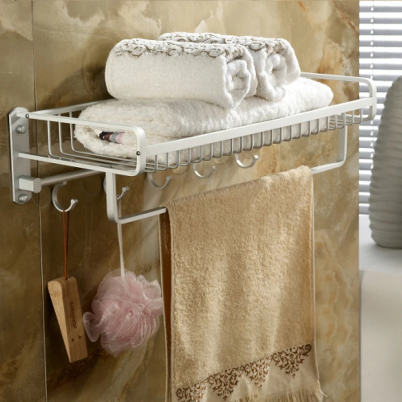 Quality space aluminum bathroom towel rack bathroom towel rack racks