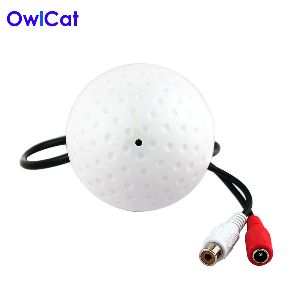 

OwlCat Sound Monitor 5-150 Square Meters Mini CCTV Security Surveillance Microphone CCTV Camera Audio Pickup