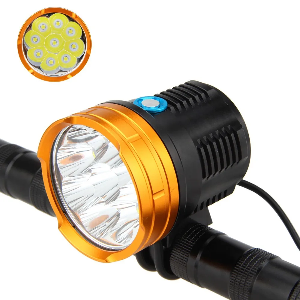 

WasaFire Lantern Bicycle Light 15000lm 9* XML R8 LED Torch Front Bicycle light Cycling Riding Headlight Headlamp Frontlight Lamp