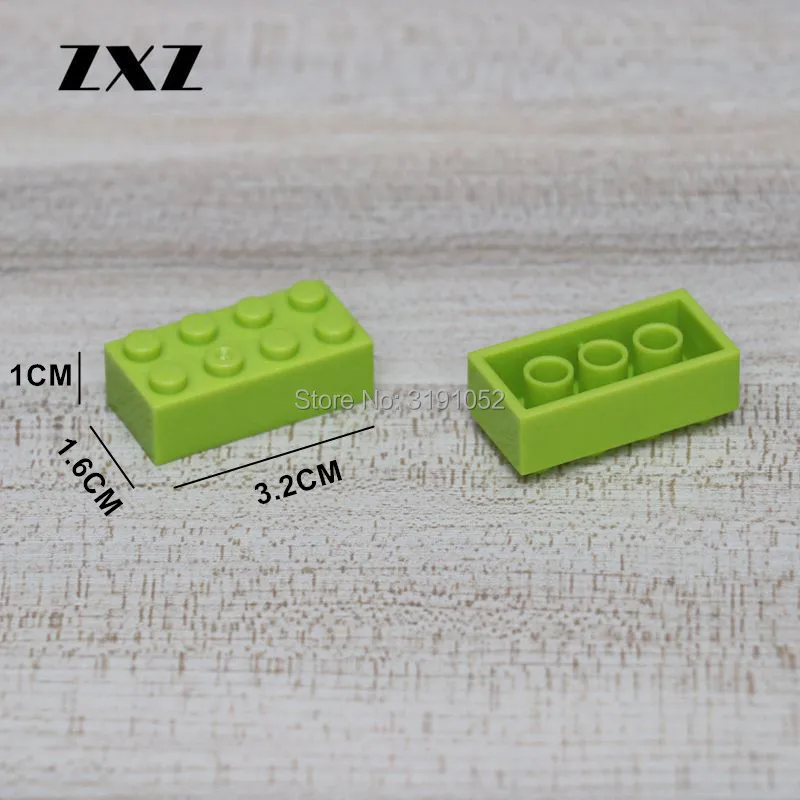Кирпич 2x4 MOC пластиковые строительные блоки 3001 собранные мелкие частицы раньше