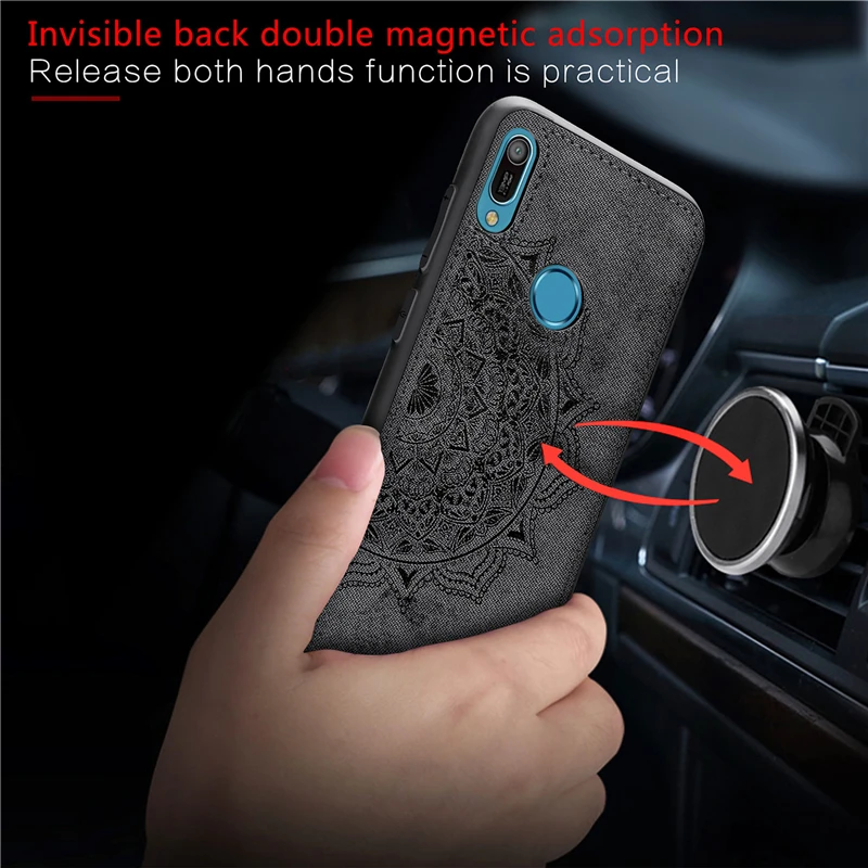 Чехол с 3D цветами HATOLY для huawei Y6 2019 мягкий силиконовый чехол Honor 8A краями Жесткий из