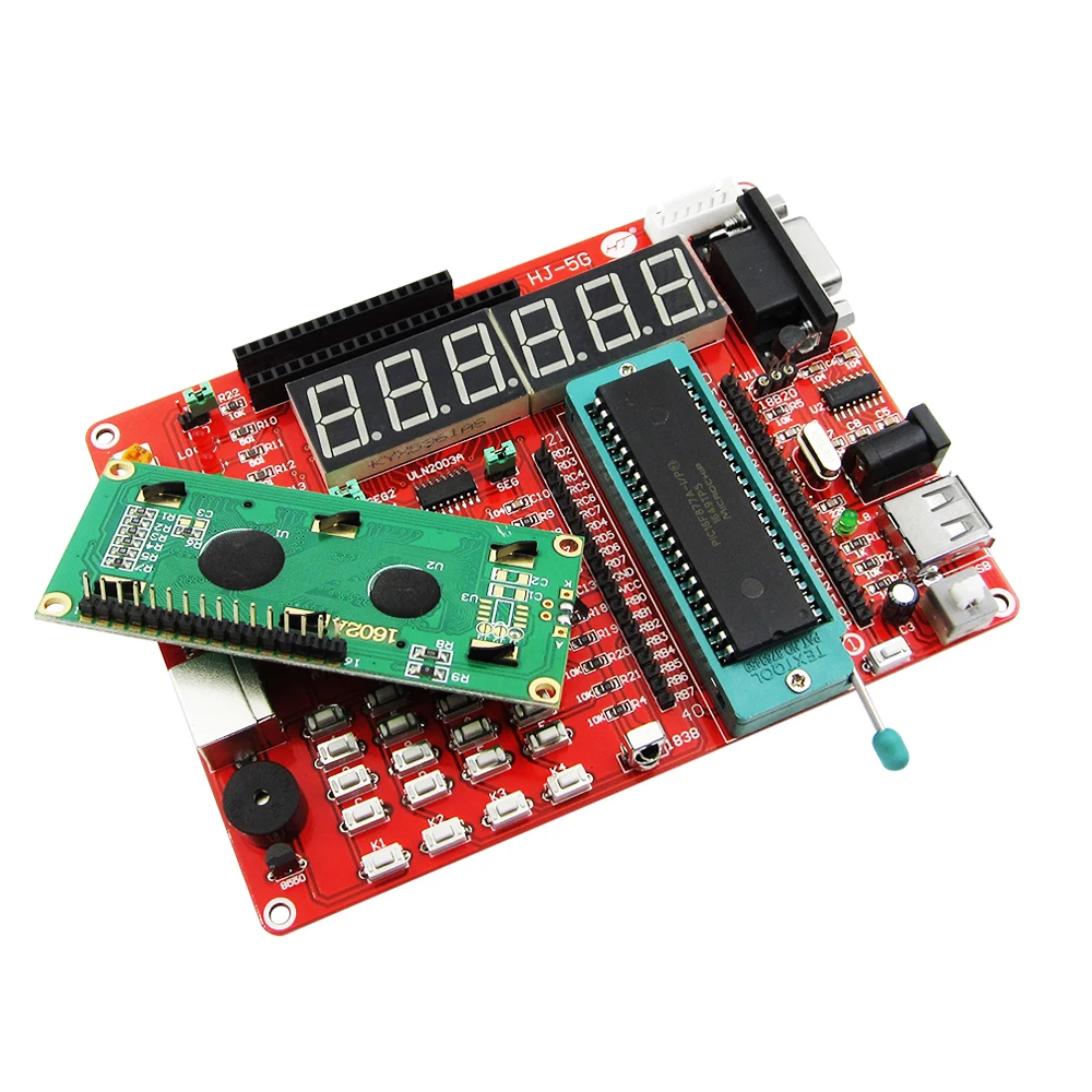 Обучающая плата PIC microcontroller экспериментная макетная 16F877A PIC16F877A