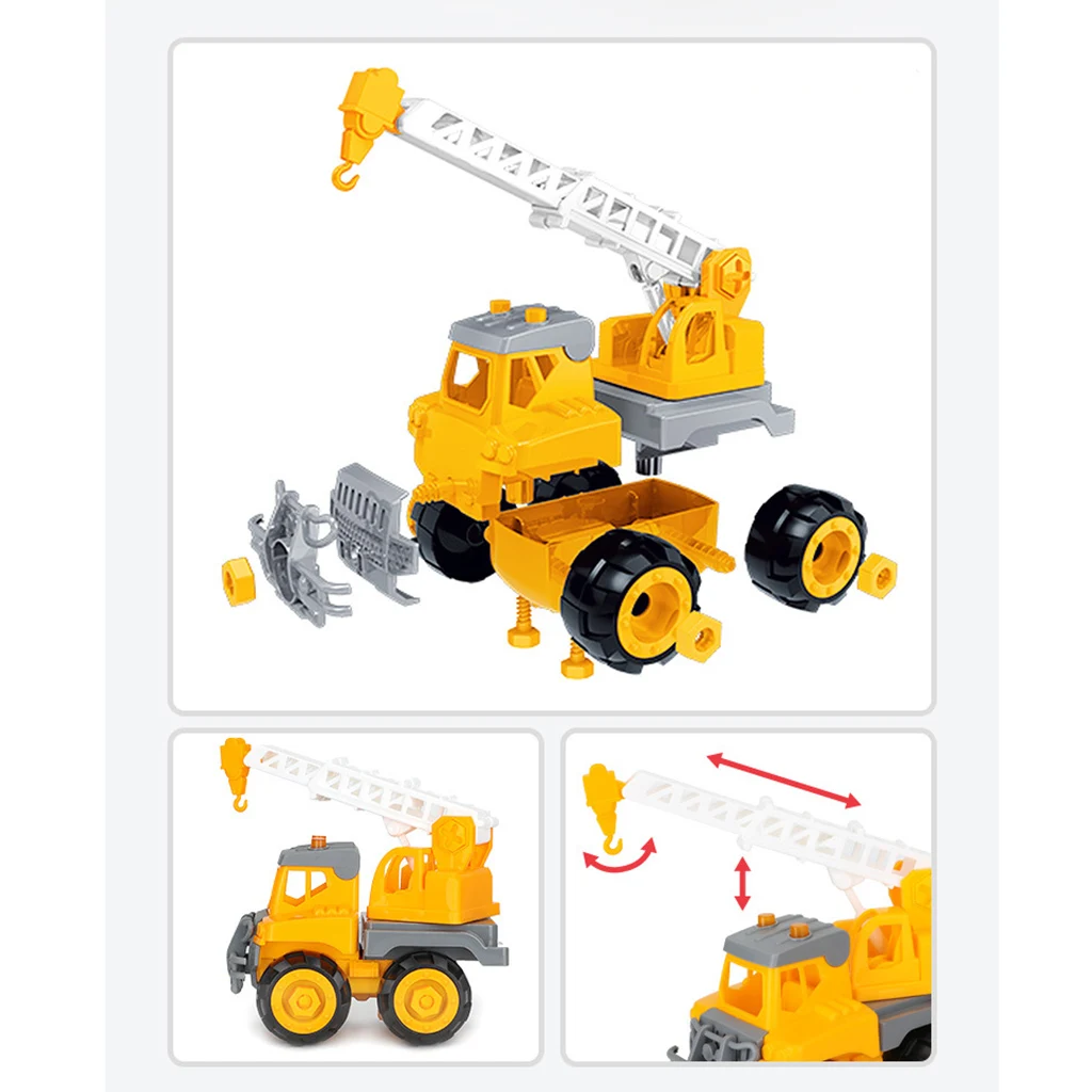 Строительный и разборный инженерный автомобиль игрушки транспортные средства сборки конструкции игровой набор Инструменты Наборы обучающие игрушки для детей подарок-кран