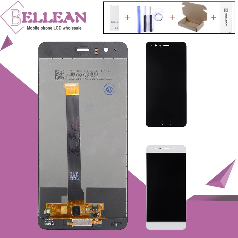

HH Replacement P10 Plus Display For Huawei P10 Plus Lcd Touch Screen Digitizer Assembly VKY AL00 Display With Fingerprint+Tools