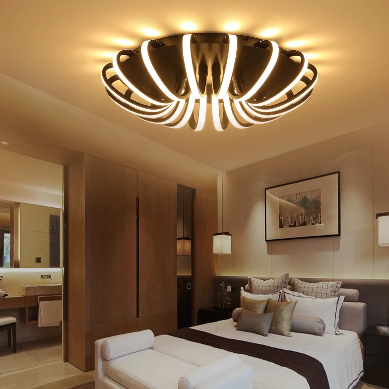 

White High Power LED Ceiling chandelier For Living Room Bedroom Home Modern Led Chandelier Lamp Fixture