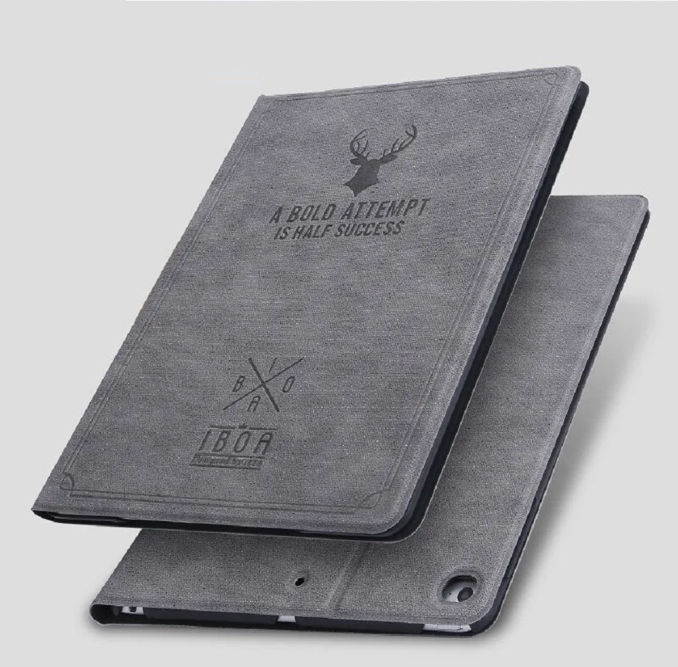 

Luxury For iPad Air 2 Case Smart Awake Sleep A1566 A1567 Stand 9.7'' PU Cartoon Deer Case For iPad Air 2 iPad 6 Cover Shockproof