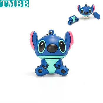 

New 10PCS fashion USB Flash Drive 64GB 32GB 16GB 8GB 4GB cartoon Stitch Pen drive flash card Memory stick lovely U Disk pendrive