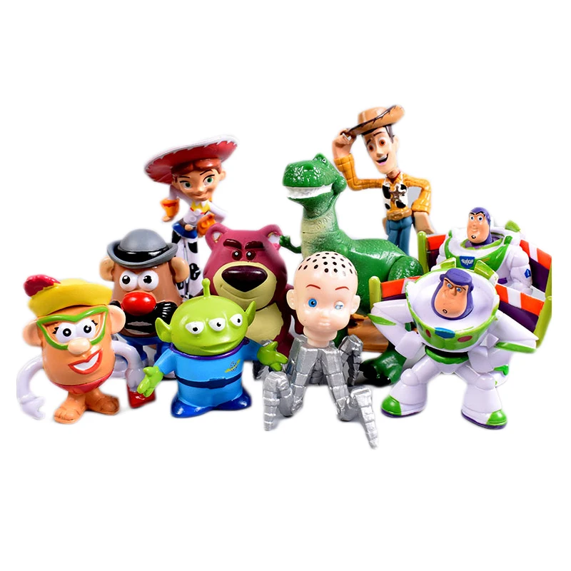 

Disney 10pcs Toy Story 3 Woody Buzz Lightyear Jessie PVC Action Figure Toys Dolls Children Gifts