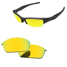 Polycarbonate-24K Золотые Зеркальные Сменные линзы для Flak солнечные очки к куртке рамка UVA и UVB Защита