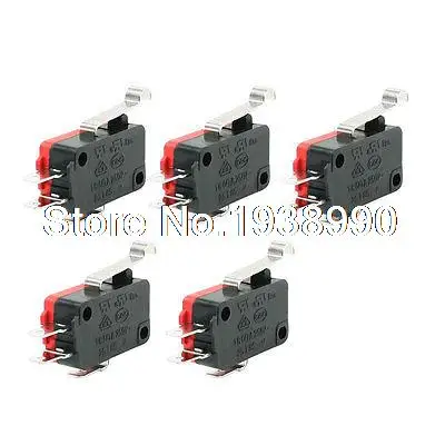 

AC 16A/250V 4A/250V Arch End Actuator Limit Micro Switch 5 Pcs