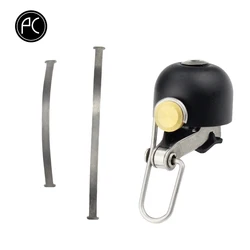 Classic Copper Bicycle Bell - Retro Bike Accessory with Loud Clear Ring (Black)