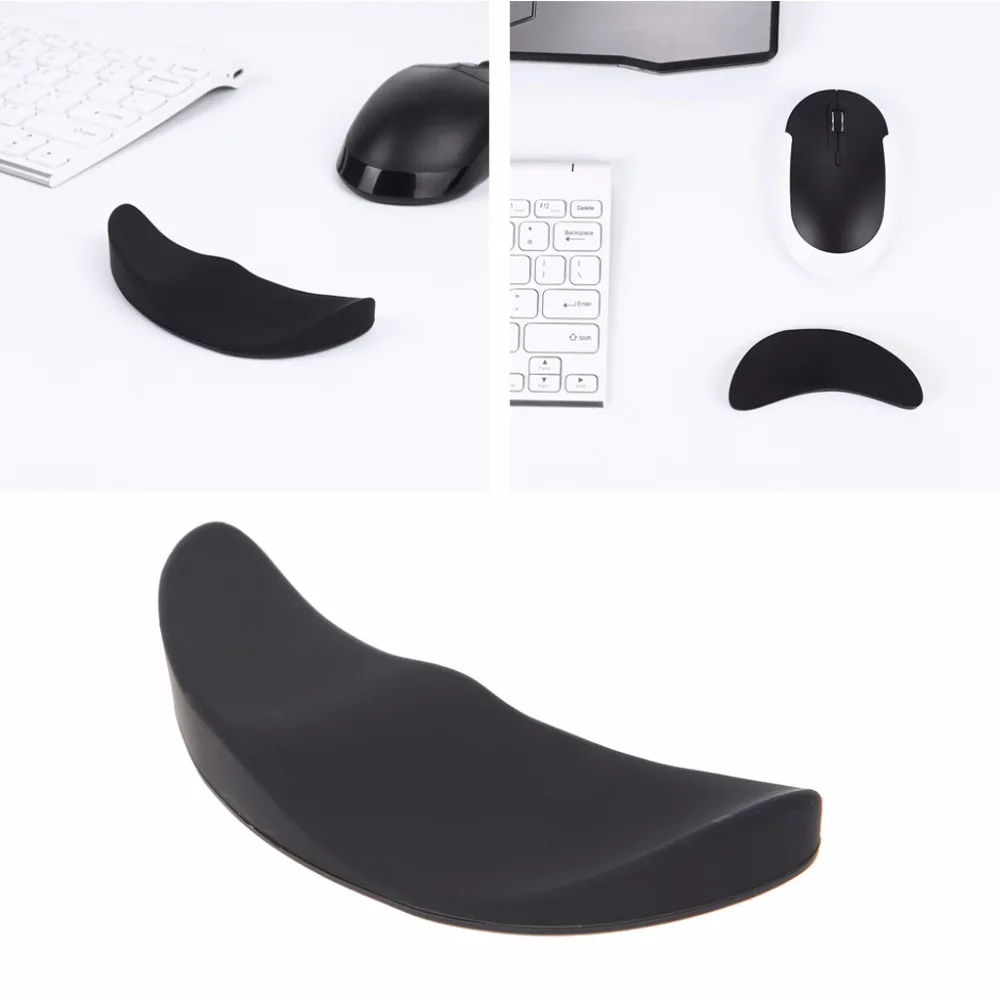 Ergonomic Mouse Pad Silicon Gel Non slip Streamline Wrist Rest Support
