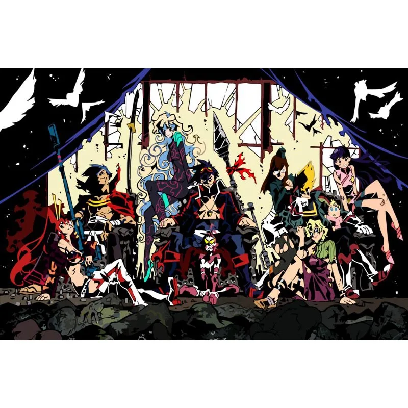 Красивый постер Gurren Lagann для домашнего декора тканевые постеры лучший подарок