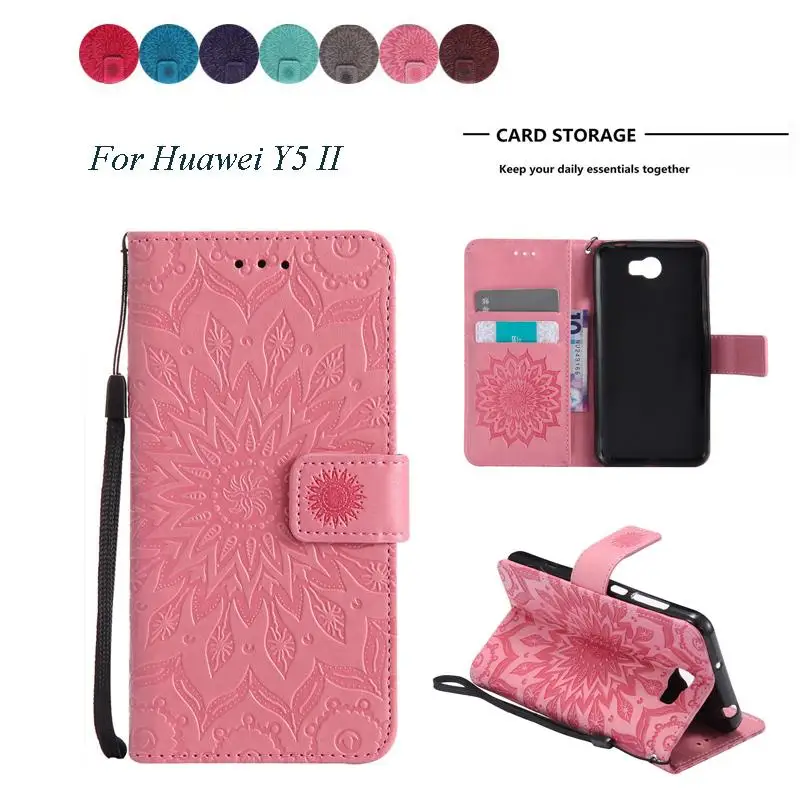 Для huawei Y5 II Y 5 2 CUN-U29 CUN-L21 CUN-L01 Роскошные искусственная кожа флип Магнитный