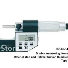 Микрометры для труб. Цифровой микрометр для толщины стен с круглой головкой 0-"(0-25 мм). Наружный микрометр типа J 1"