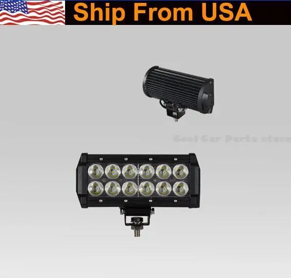 

36W CREE LED Work Driving Fog Spot Light Roof Bar Off-Road 4X4 ATV UTV SUV Truck Free Shipping