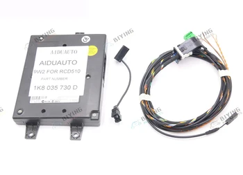 

9W2 Bluetooth Module+Harness With Microphone 1K8 035 730 D For VW Golf MK6 Jetta MK5 Fit RCD510