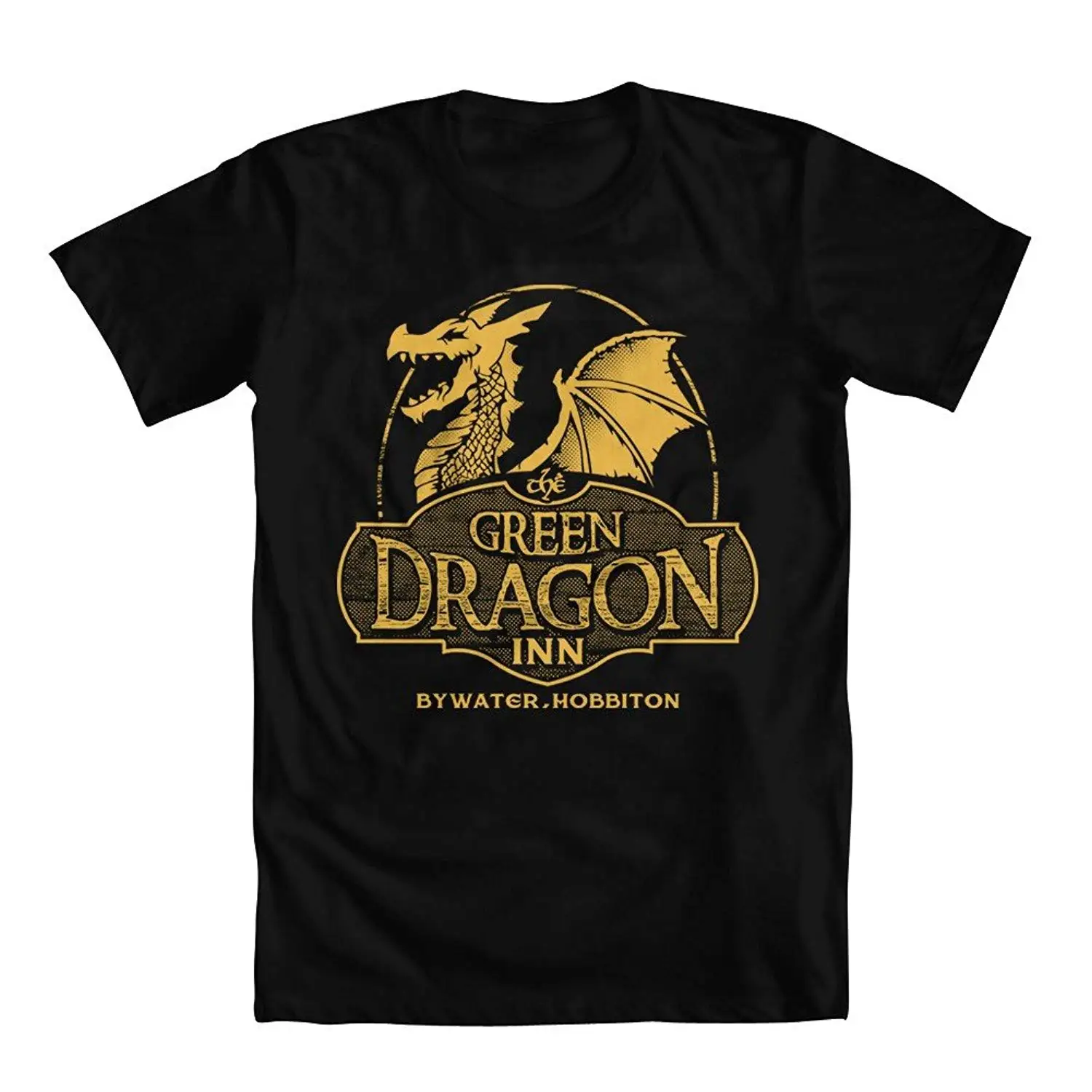 

GEEK TEEZ Green Dragon Inn Men's T-Shirt Print Cotton High Quality top tee O-Neck Sunlight Men T-Shirt top tee