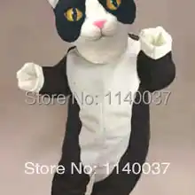 Черно-белый костюм талисмана кота Модный на заказ костюм тема косплей наборы мультфильм персонаж аниме карнавальный костюм нарядное платье