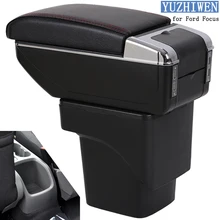 For Ford Focus Armrest Box Ford Focus 2 Universal Car Central Armrest Storage Box cup holder ashtray modification accessories