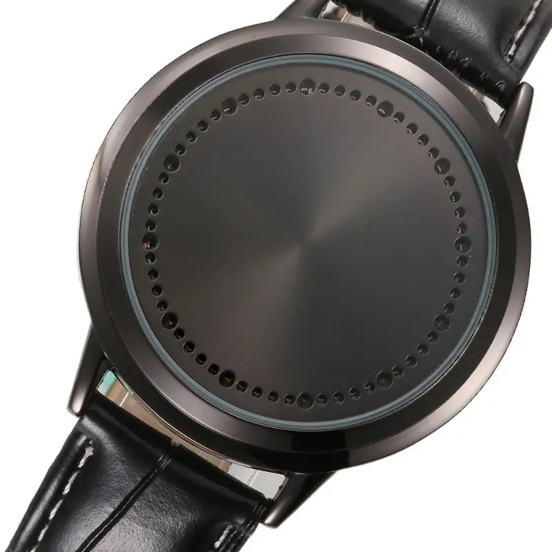 

Fashion LED Digital Watches Touch Screen Leather Band Couple Sport Wrist Watch W2952001