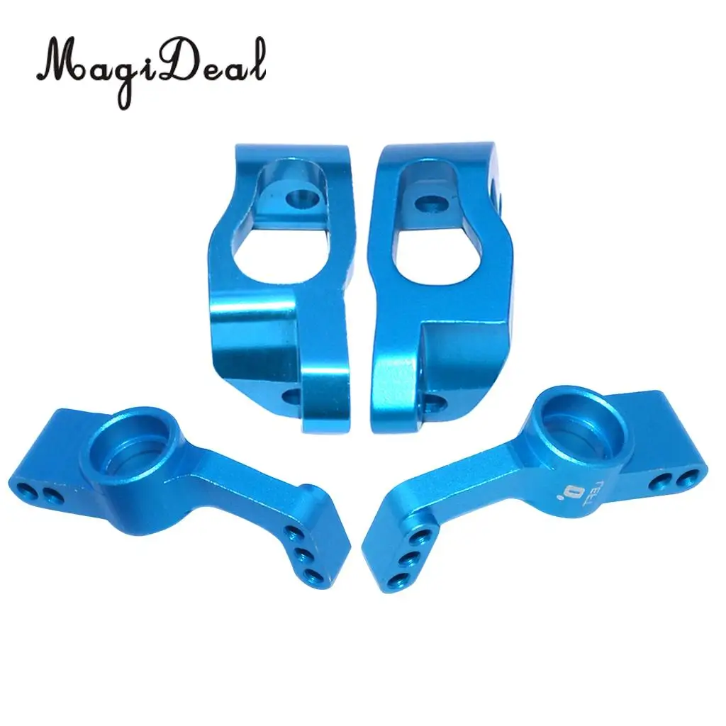 RC Car Metal Accessory Aluminium Alloy Left Right C Hub &Left Right Rear Hub Seat for RC Car Buggy Truggy Truck LRP S10 Blast